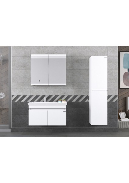 Winter 85CM Beyaz Banyo Dolabı fiyatları