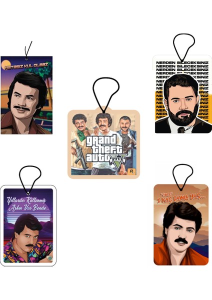 Jethızında 5'li Set Karışık Yıldızlar Seti Oto Kokusu