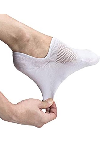 UNISEX 10 Çift Spor Ayakkabılara Uygun Görünmez Çorap Beyaz Renk modelleri