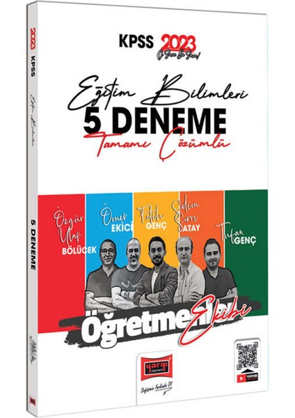 2023 KPSS Eğitim Bilimleri Öğretmenler Ekibi Tamamı Çözümlü 5 Fasikül Deneme
