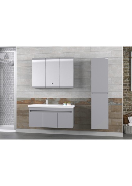Winter 100CM Antrasit Banyo Dolabı modelleri