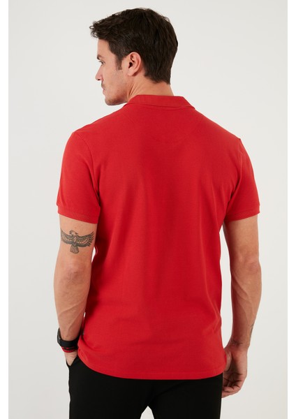 % 100 Pamuk Düğmeli Polo T Shirt Erkek POLO 5902127