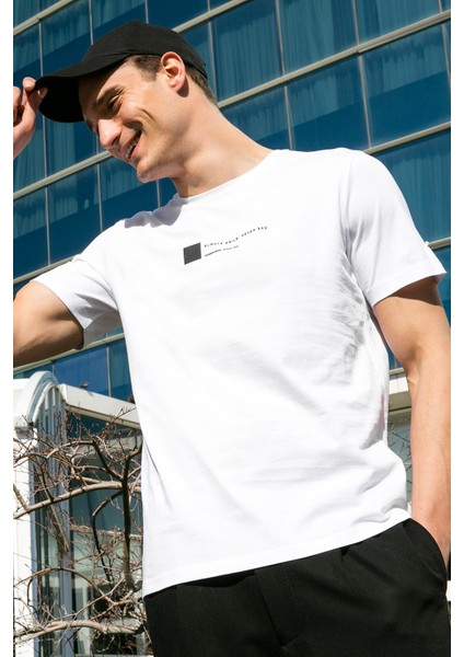 Pamuk Regular Fit Bisiklet Yaka T Shirt Erkek T Shirt 5902622