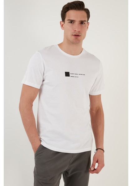 Pamuk Regular Fit Bisiklet Yaka T Shirt Erkek T Shirt 5902622 modelleri