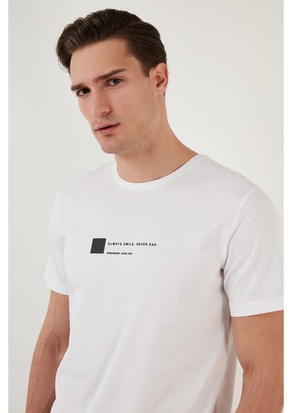 Pamuk Regular Fit Bisiklet Yaka T Shirt Erkek T Shirt 5902622 fırsatları