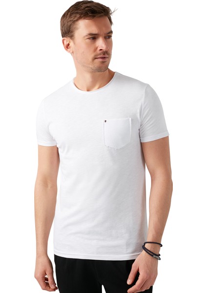 % 100 Pamuklu Bisiklet Yaka Cepli T Shirt Erkek T Shirt 5902000 indirimleri
