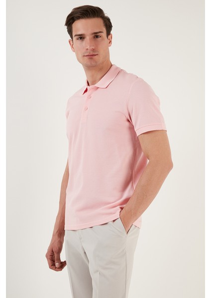 Pamuk Düğmeli Regular Fit Polo T Shirt Erkek Polo T Shirt 5902127