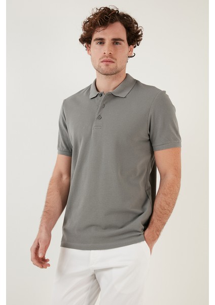 Pamuk Düğmeli Regular Fit Polo T Shirt Erkek Polo 5902127 fiyatları