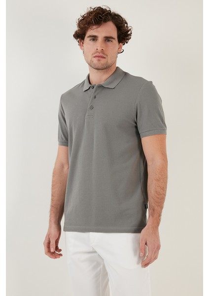 Pamuk Düğmeli Regular Fit Polo T Shirt Erkek Polo 5902127
