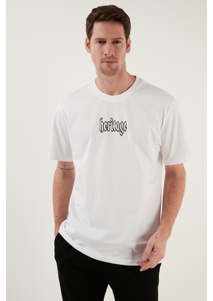 % 100 Pamuk Relaxed Fit Bisiklet Yaka T Shirt Erkek T Shirt 5902637 modelleri