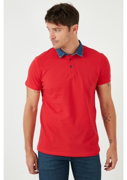 % 100 Pamuk Polo T Shirt Erkek Polo 5902134