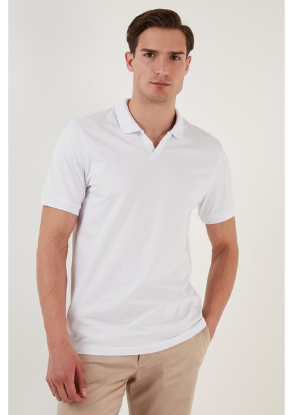 Slim Fit Pamuklu Polo T Shirt Erkek Polo 5902141