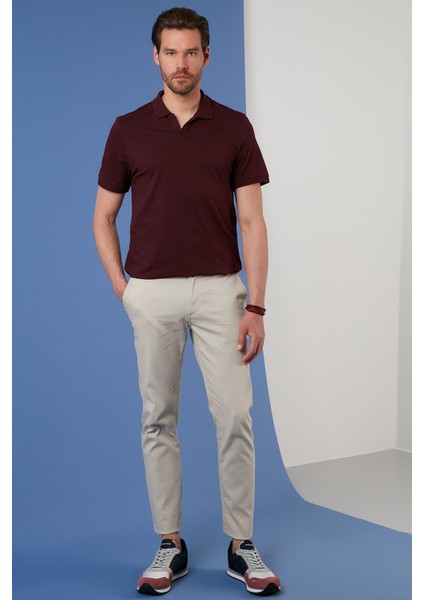 Slim Fit Pamuklu Polo T Shirt Erkek Polo 5902141