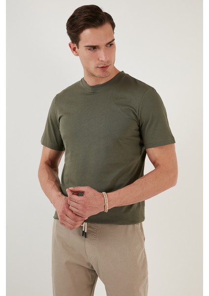 % 100 Pamuk Regular Fit Bisiklet Yaka T Shirt Erkek T Shirt 5902511 modelleri