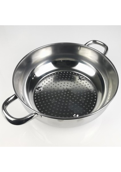 Çanak Sepeti Çelik Süzgeç Makarna Sebze Süzgeci 28 cm