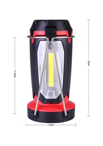 Çok Fonksiyonlu USB Şarj Kamp Lambası Açık Çadır Taşınabilir Lamba El Feneri Masa Lambası
