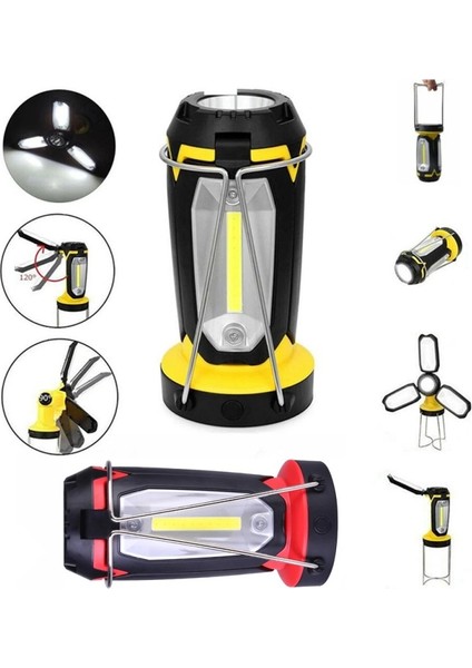 Çok Fonksiyonlu USB Şarj Kamp Lambası Açık Çadır Taşınabilir Lamba El Feneri Masa Lambası modelleri