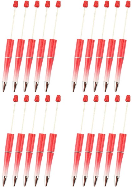 20X Boncuk Pens Rollerball Kalem Yaylı Kalem Çizim Sınıf Kırtasiye Kırmızı (Yurt Dışından) fiyatları