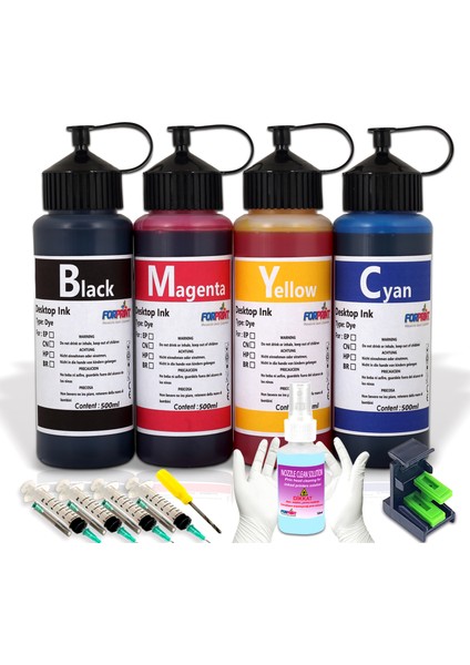 Canon Pixma TS5150, TS5151 Yazıcı Uyumlu Forprint Dolum Seti 4X500ML
