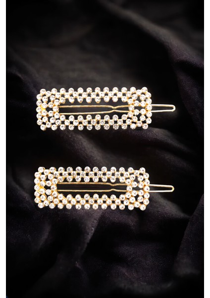 Yeni Trend 2 Adet Zirkon Taşlı Toka modelleri