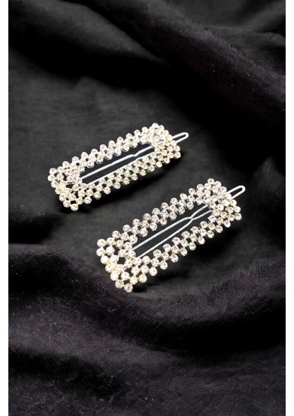 Yeni Trend 2 Adet Zirkon Taşlı Toka