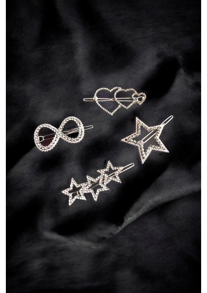 Yeni Trend 4 Adet Zirkon Taşlı Toka modelleri