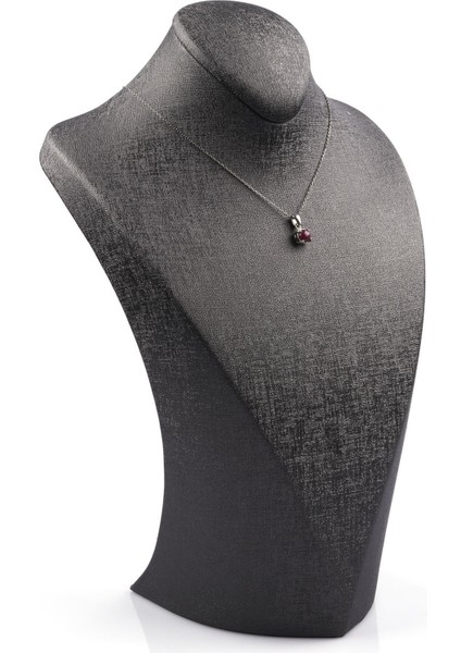 Yakut Doğal Taş 925 Ayar Gümüş Kolye fiyatları