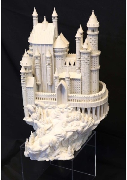 Fantastik Ortaçağ Kalesi Biblo Büyük Boy 25 cm