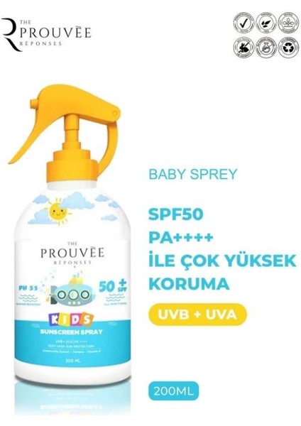 The Prouvée Réponses Bebek Güneş Koruyucu 200ML