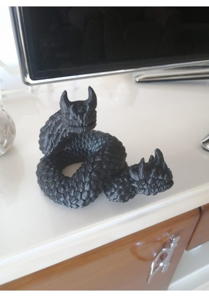 Amphisbaena Lizard Çift Başlı Yılan Figür 10 cm