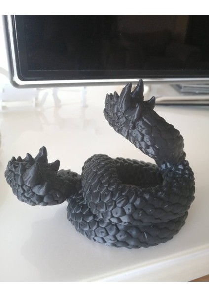 Amphisbaena Lizard Çift Başlı Yılan Figür 10 cm