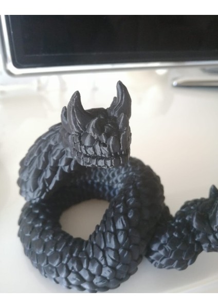 Amphisbaena Lizard Çift Başlı Yılan Figür 10 cm