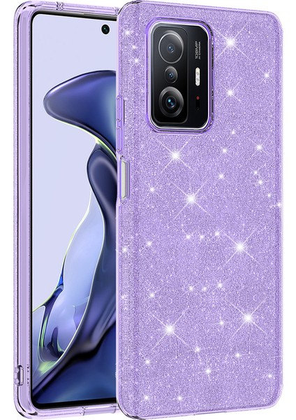 Xiaomi Mi 11T 5g Kılıf Zore Shining Simli Silikon Kılıf
