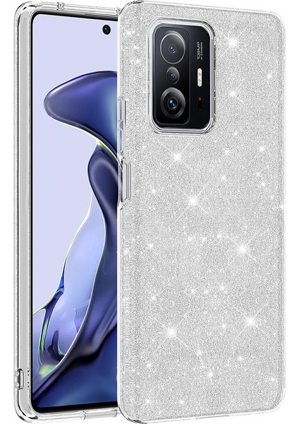 Xiaomi Mi 11T 5g Kılıf Zore Shining Simli Silikon Kılıf