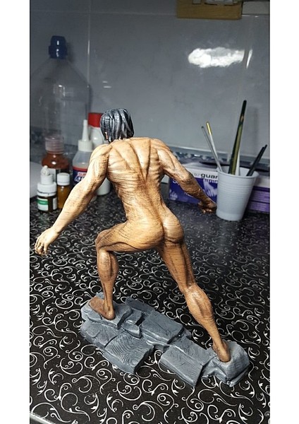 Attack On Titan Eren Boyalı Figür 15CM