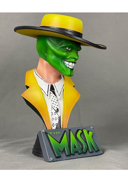 Maske Jim Carrey The Mask Boyalı Büst 15 cm