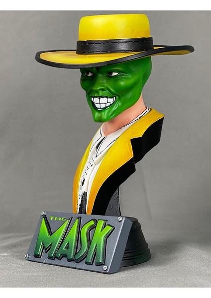 Maske Jim Carrey The Mask Boyalı Büst 15 cm