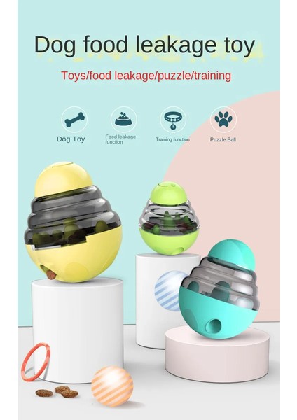 Dimute Köpekler Düşmez Oyuncak Sızdıran Mama Topu Pet Sızdıran Mama Oyuncağı (Yurt Dışından) modelleri