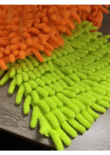 Makarna Mop Nemli Mop Paspas Ucu Geniş Temizleme Yüzeyi Toz Toplamya Uzun Parçalar 60 cm