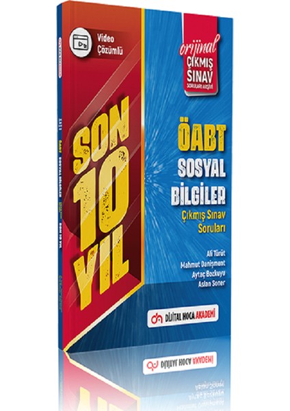 2023 ÖABT Sosyal Bilgiler Öğretmenliği Son 10 Yıl Orijinal Çıkmış Sınav Soruları Video Çözümlü