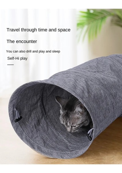 Çizilmeye Dayanıklı Katlanabilir Kedi Tüneli (Yurt Dışından) fırsatları