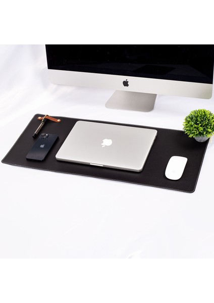 Siyah Pu Deri Ofis Masa Matı Laptop Sümen Takımı Geniş Mouse Pad fiyatları