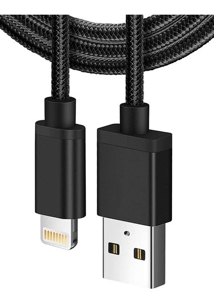 Iphone 6 7 8 11 12 13 14 Pro Max S Plus Uyumlu Lightning Hasır Hızlı Şarj Aleti Kablosu Şarz Kablo