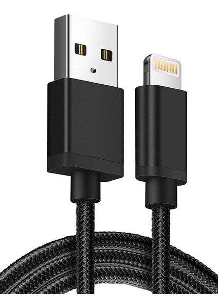 Iphone 6 7 8 11 12 13 14 Pro Max S Plus Uyumlu Lightning Hasır Hızlı Şarj Aleti Kablosu Şarz Kablo