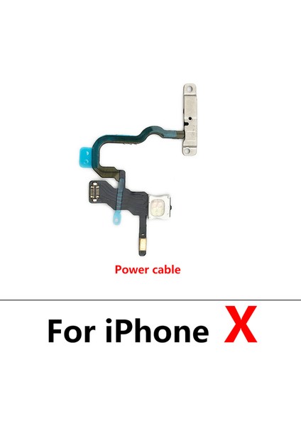 Iphone x On Off Power Flash Üst Mikrofon Filmi Flex