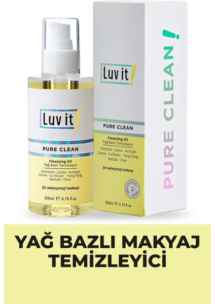 Luv it! Bitkisel Içerikli Yağ Bazlı Makyaj Temizleyici 200 ml