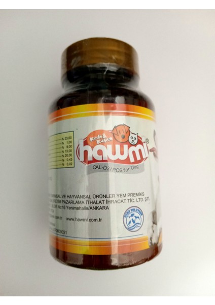Cal-D3 Köpek Vitamini Kalsiyum 60 gr 60 Tablet