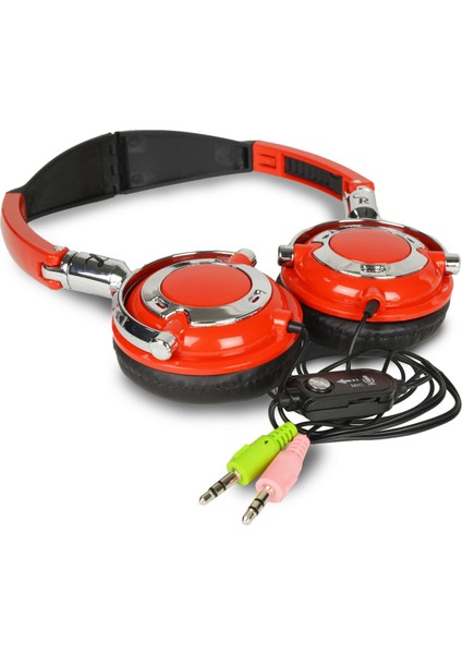 EL-1054C Kulaküstü Katlanabilir Mikrofonlu Bilgisayar Dj Profesyonel Kulaklık Çapraz Renkli 2 Adet fiyatları