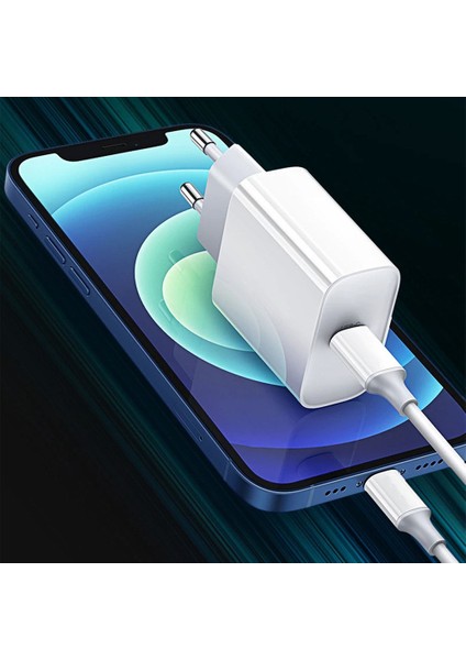 Universal Iphone Uyumlu Iphone Hızlı Şarj Aleti Cihazı Telefon Kablosu ve Adaptör