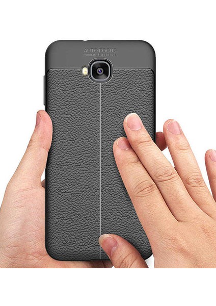 Asus Zenfone 4 Selfie ZD553KL Kılıf Deri Görünümlü Renk Atmayan Dayanaklı Silikon Kapak (Niss) indirimleri